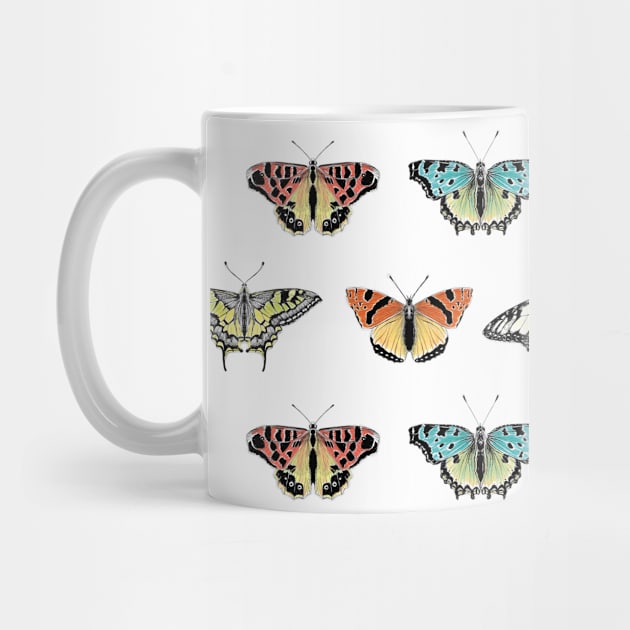 Not so real Butterflies colourful pattern by VeraAlmeida